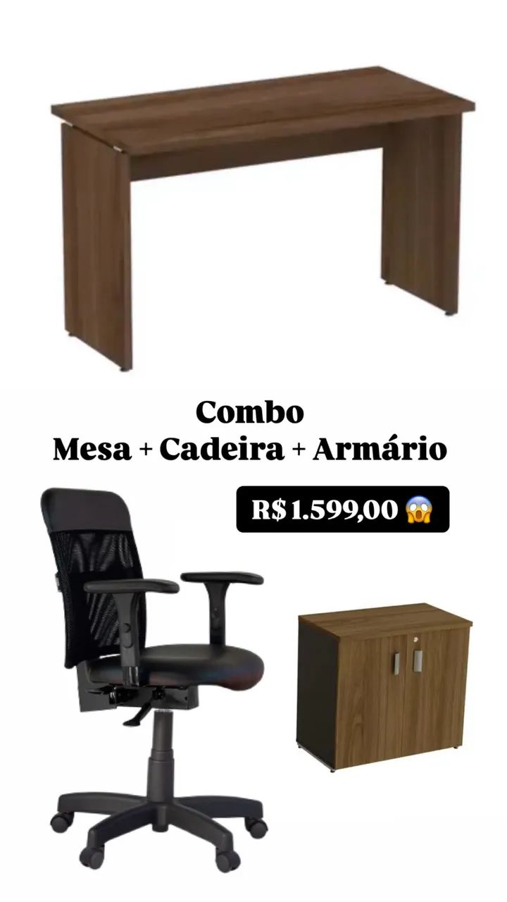 CONJUNTO MÓVEIS PARA ESCRITÓRIO- LOJA IKONMIXOFFICE  - Foto 4