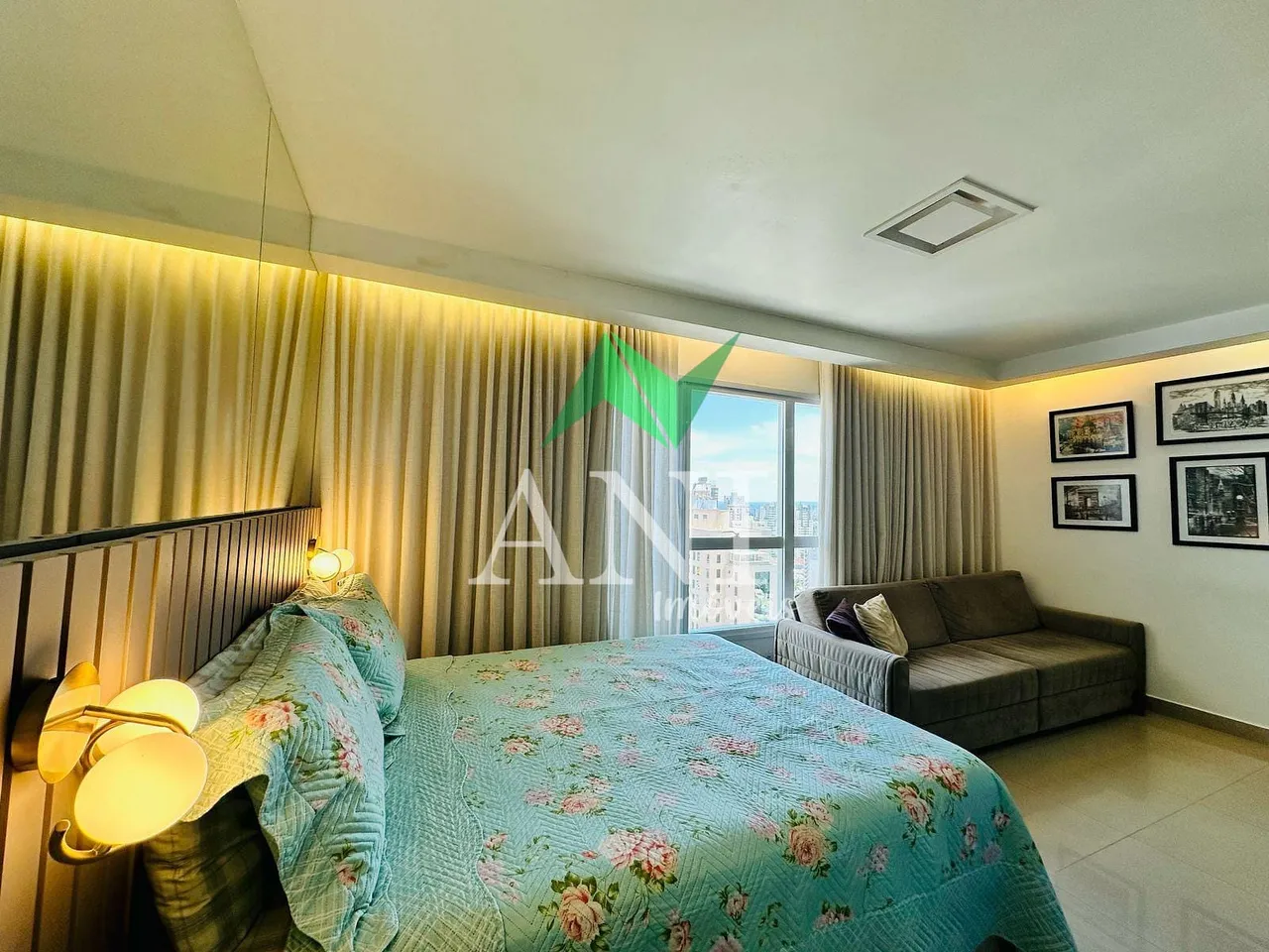 Excelente Flat ( Studio) mobiliado e decorado para locação, no Metropolitan no Jardim Goiá
