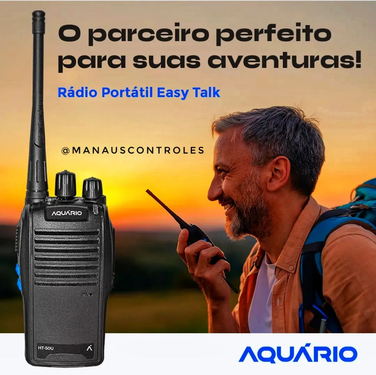 Rádio Comunicador HT-50U Aquário - Easy Talk ( Garantia de Fábrica )