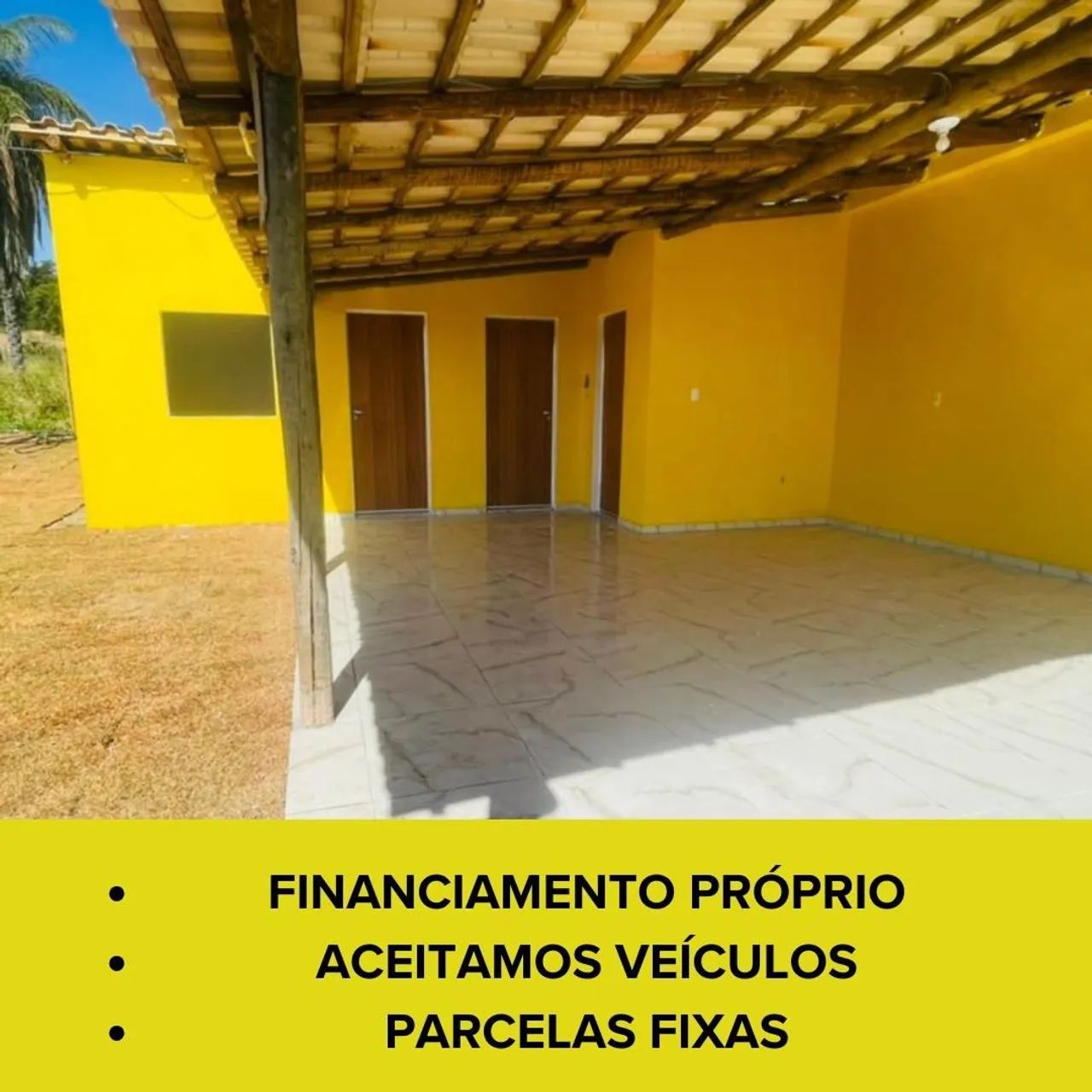 Sítio com piscina financiado 