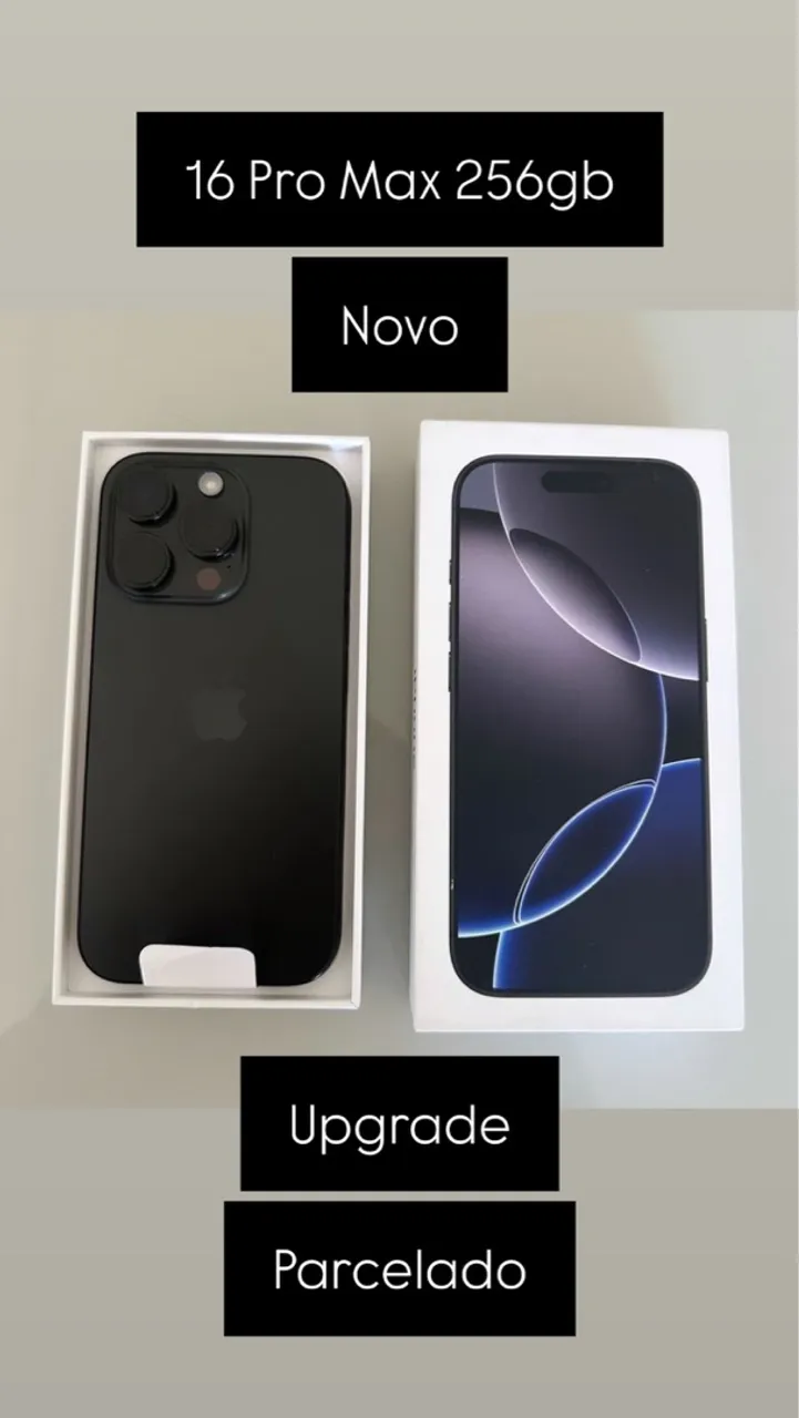 iPhone 16 pro max 256gb Preto