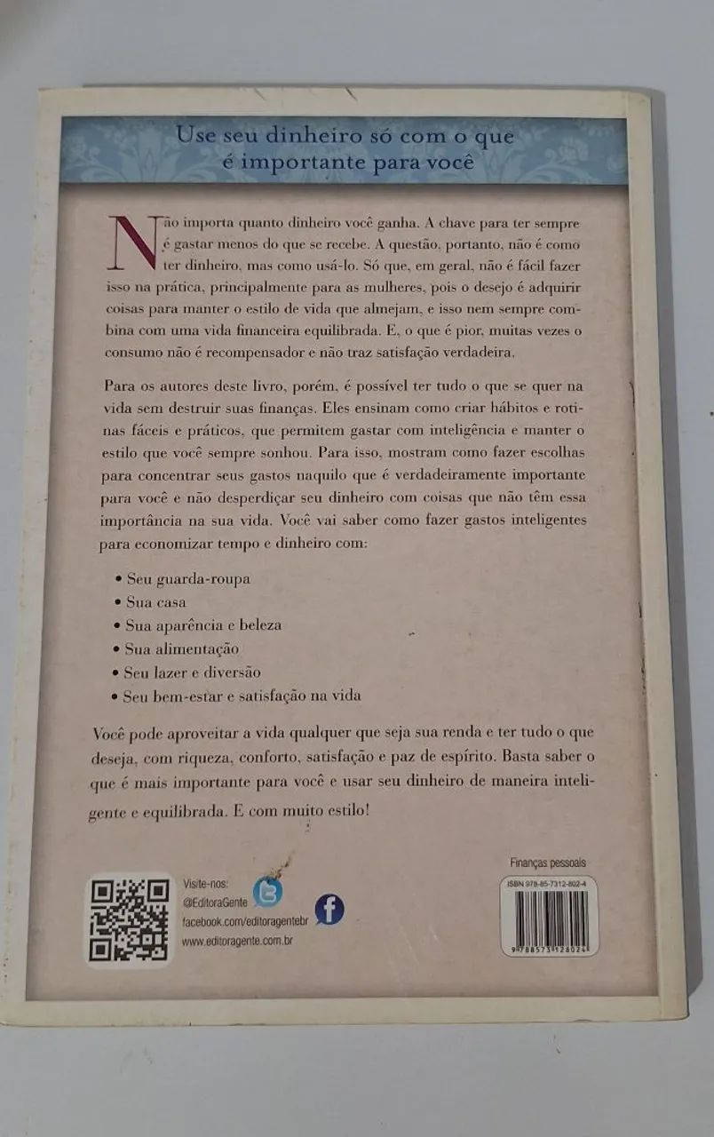 Gaste com Estilo e Inteligência - Livro Novo - Foto 2