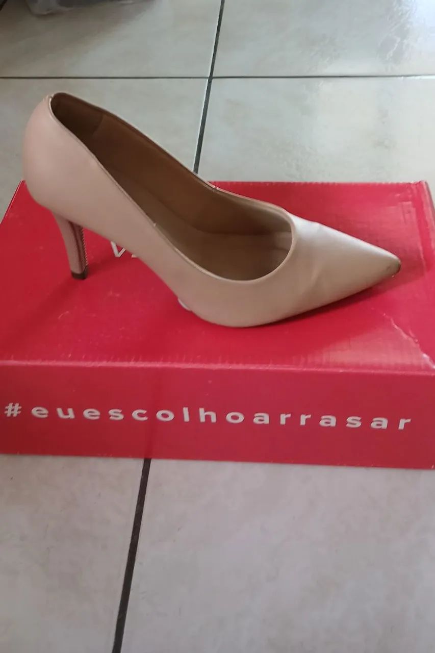 Sapato Scarpin Bege 