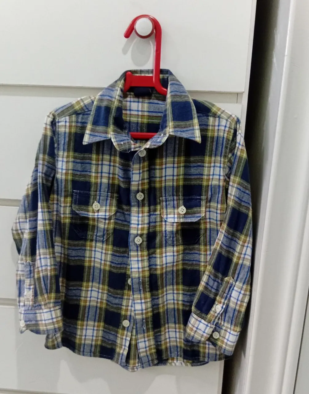 Camisa xadrez infantil masculina