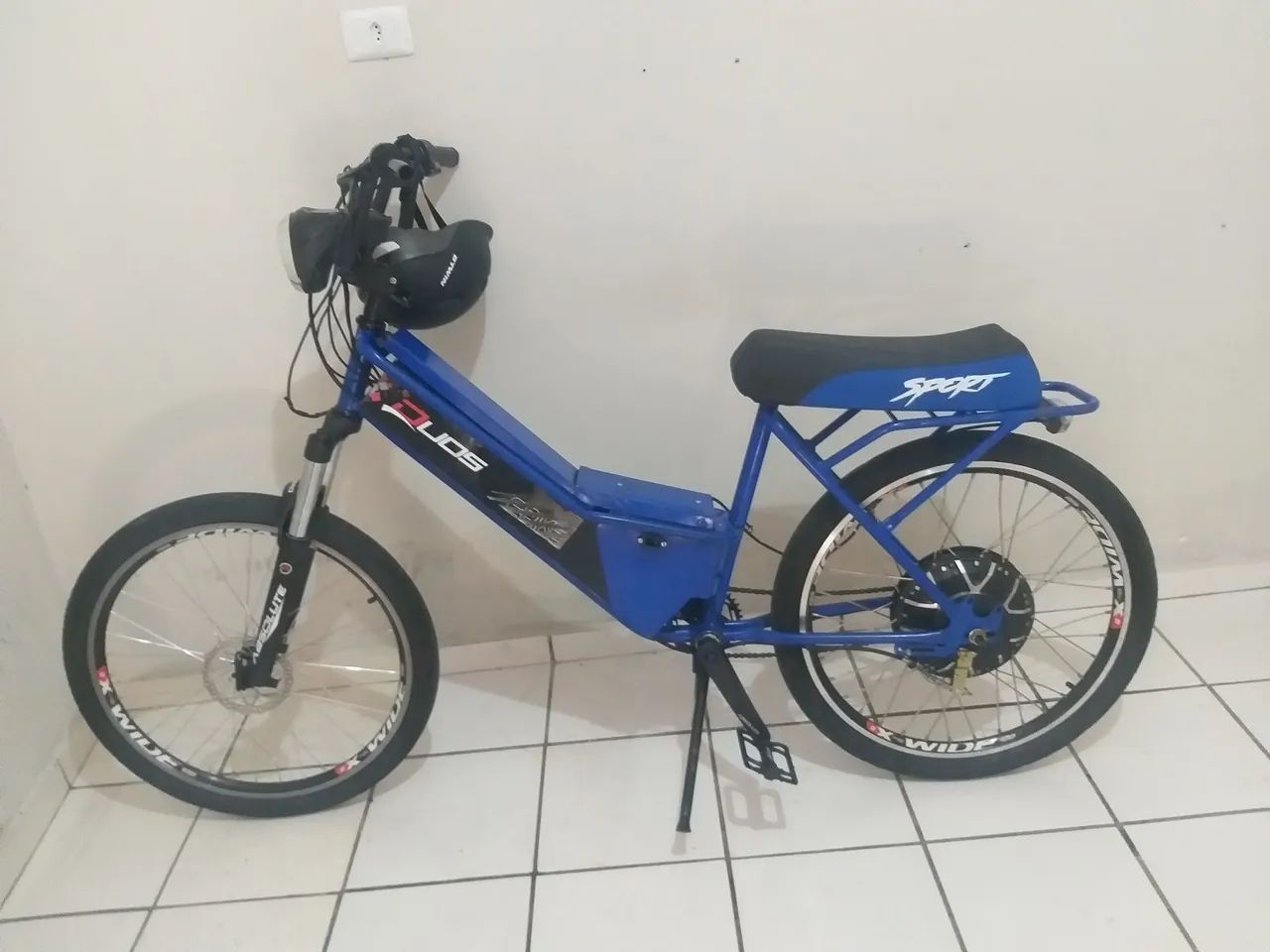 Bicicleta Elétrica Azul Duos e-books 800w
