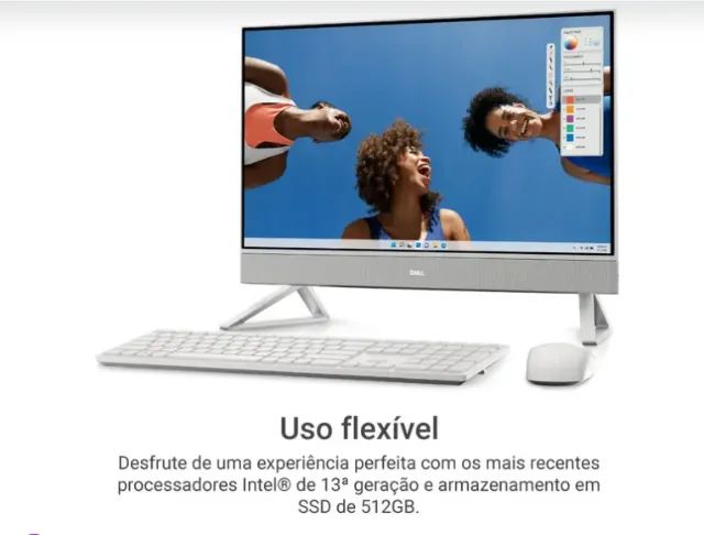 All in One Dell Inspiron 24 AIO-i1301-A10 Intel Core i5 8 GB RAM 512GB SSD IPS 23,8" Full  - Foto 2