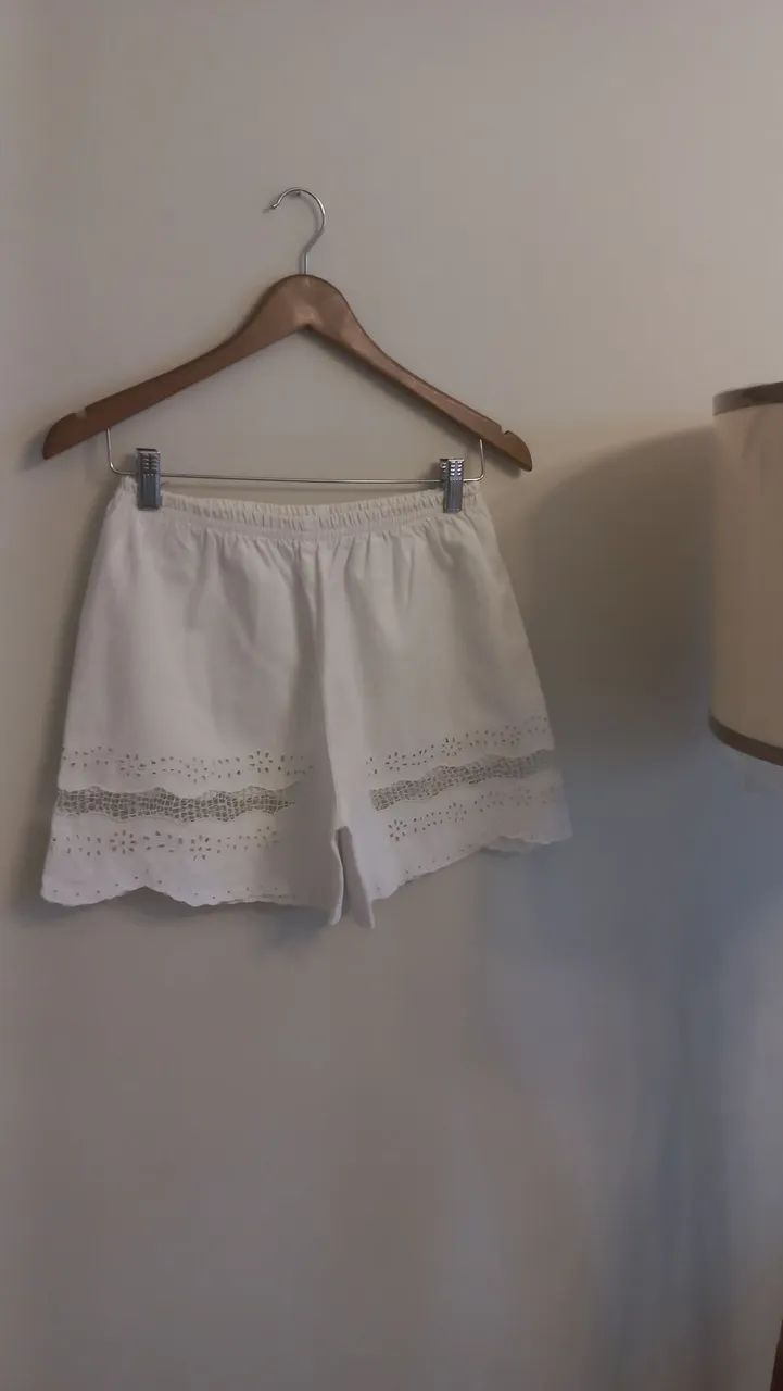 Short de renda branco Ceará Rendeiras Ceará  - Foto 3