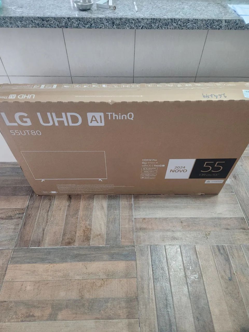 SMARTV LG 55 polegadas 4K UHD AI ThinQ 55UT80 - Nova