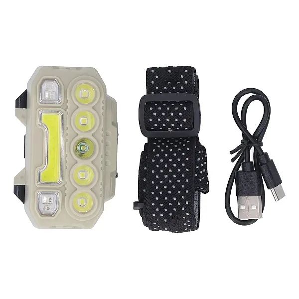 Lanterna de Cabeça LED Superbrilhante Recarregável com Sensor de Movimento - Lelon - Foto 5