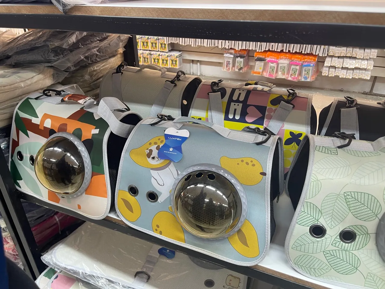 Bolsas de Transporte para Gatos com Visor Panorâmico
