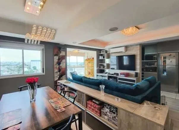 Apartamento originalmente com 3 dormitórios transformado em 2 dormitórios com 1 suíte e li