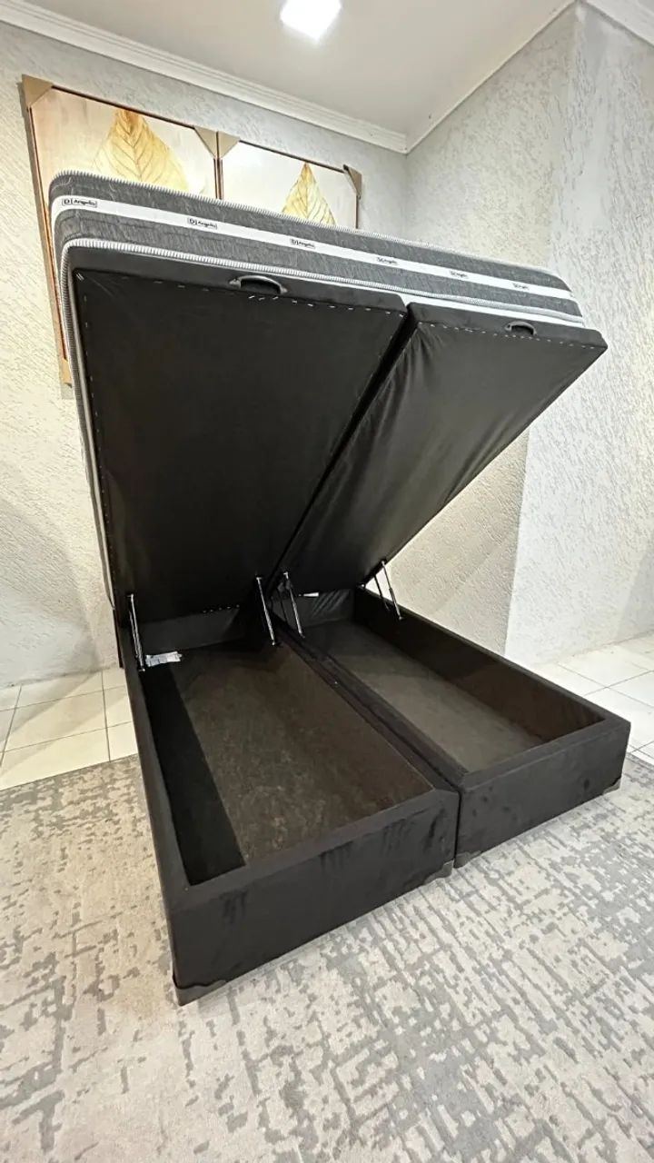 Colchão Casal Black + Box Baú a Pronta Entrega - Foto 4