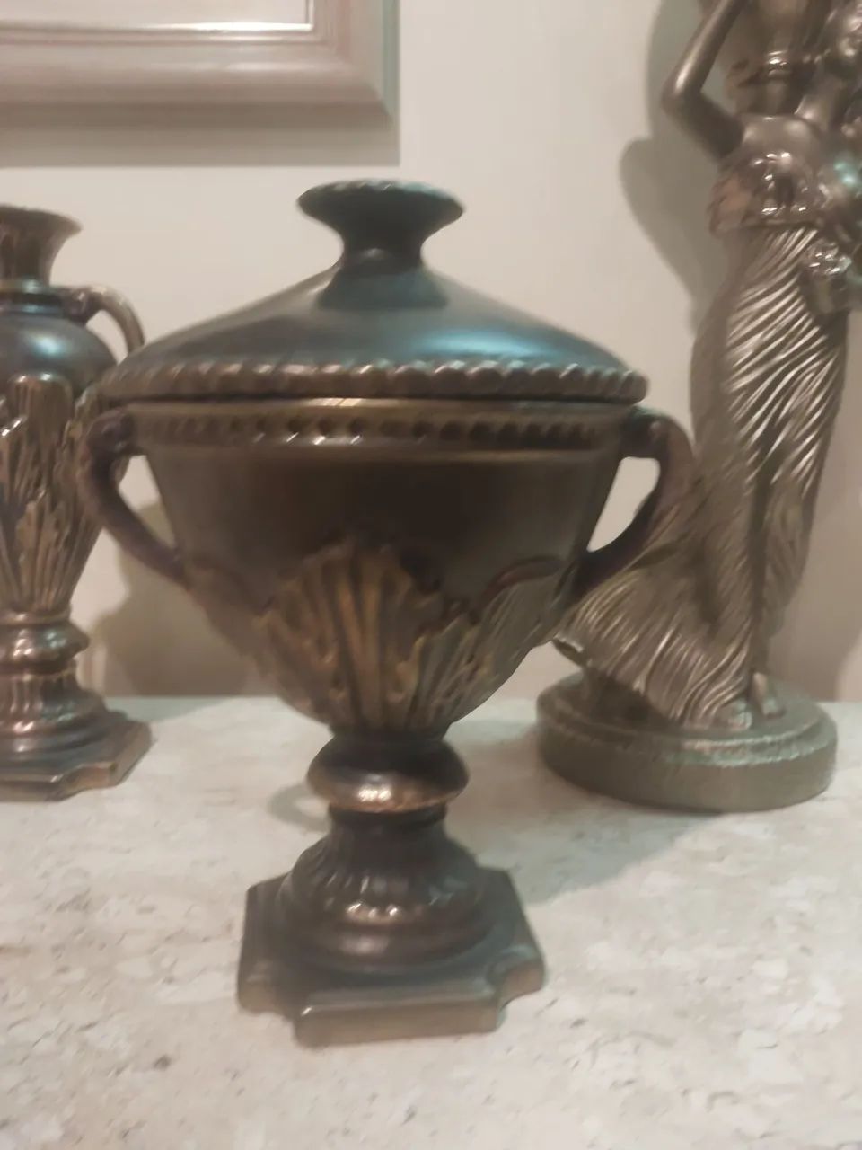 Conjunto de abajour e peças decorativas - Foto 3