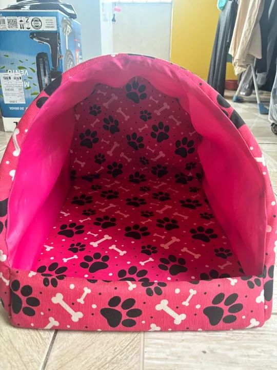Cama para Cachorro Pet - Patinhas e Ossinhos - Foto 2