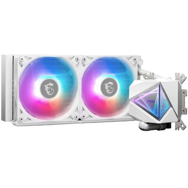 Water Cooler MSI MAG Coreliquid I240, ARGB, 240mm, Intel e AMD, Branco, 12x 45,57 - Foto 4