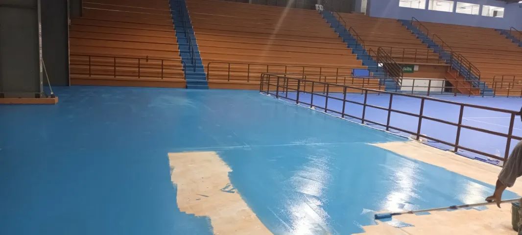 Tinta Eucatex - piso acrílico fosco azul - 18 L - Foto 6