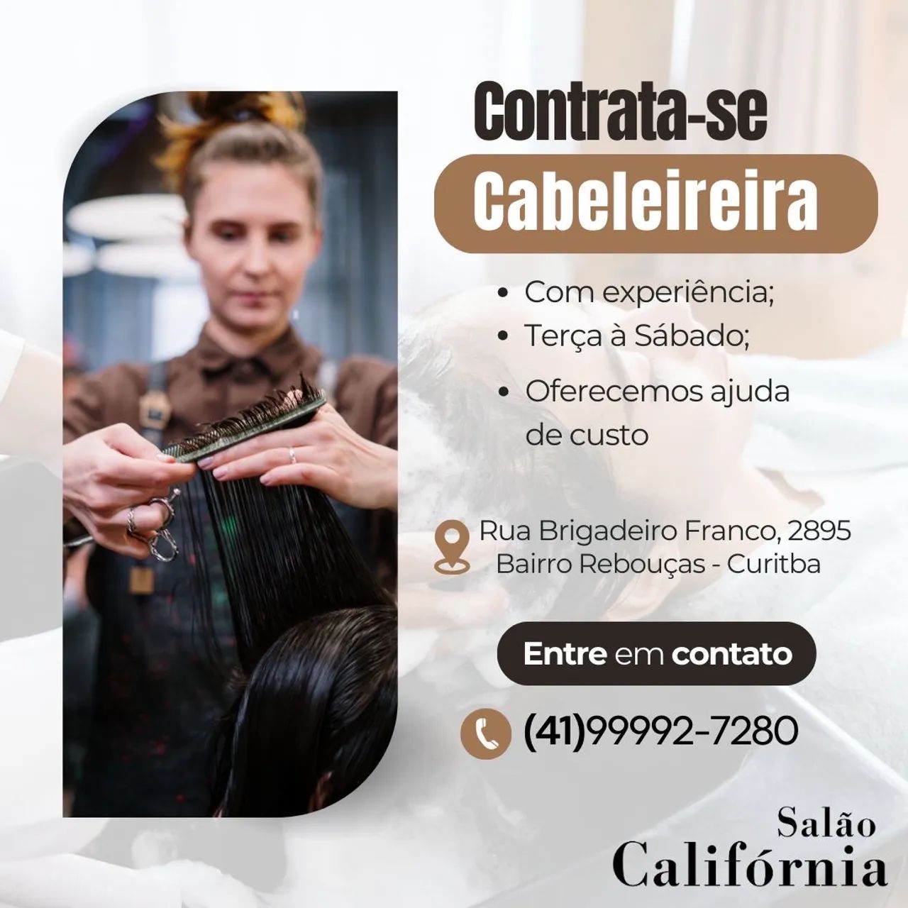 Vaga para Cabelereira 