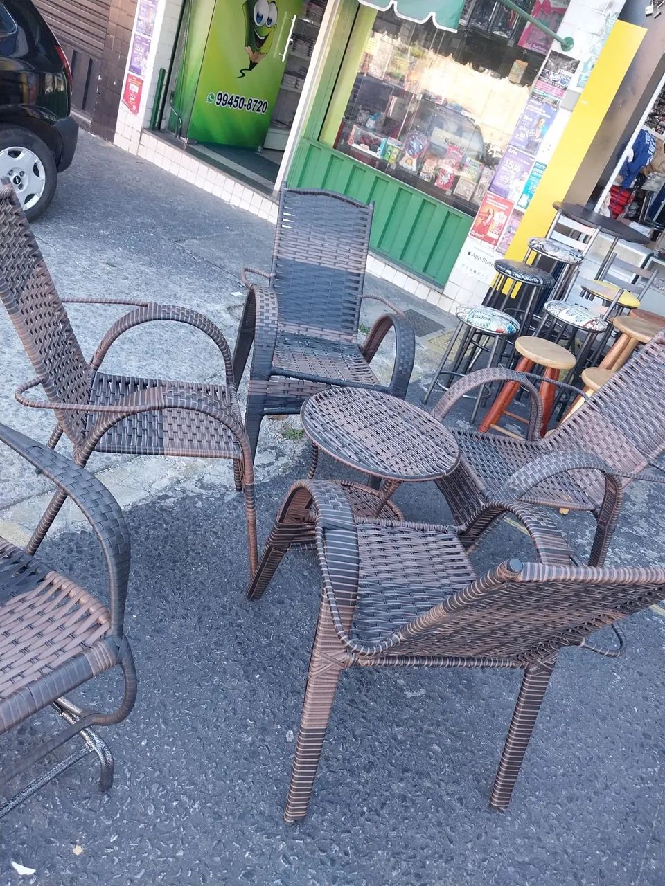 Conjunto de Cadeiras de Jantar em Fibra Sintética - Foto 4