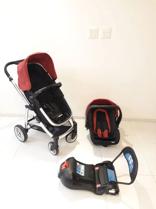 Carrinho epic lite + bebê conforto+ base - Foto 2