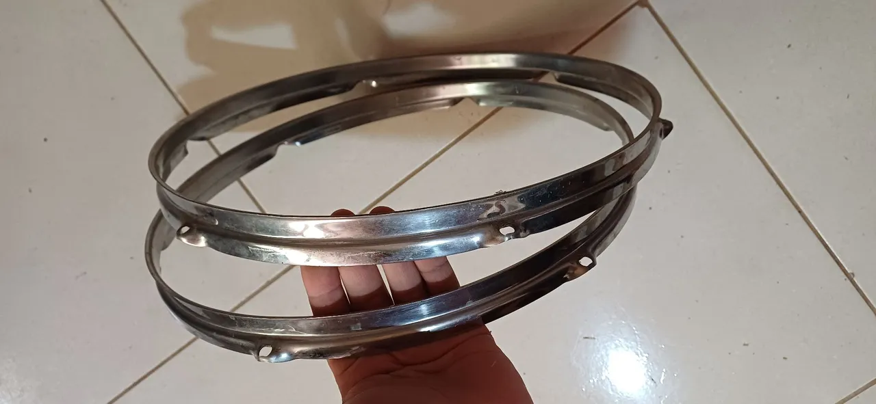 Par de aros para surdo 14 de bateria