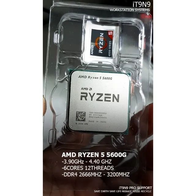 Processador Ryzen 5 5600g, Novo, 3.9GHz (4.4GHz Max Turbo) - Foto 3