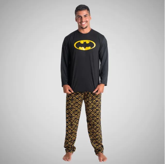Pijama Roupa De Dormir Masculino Batman