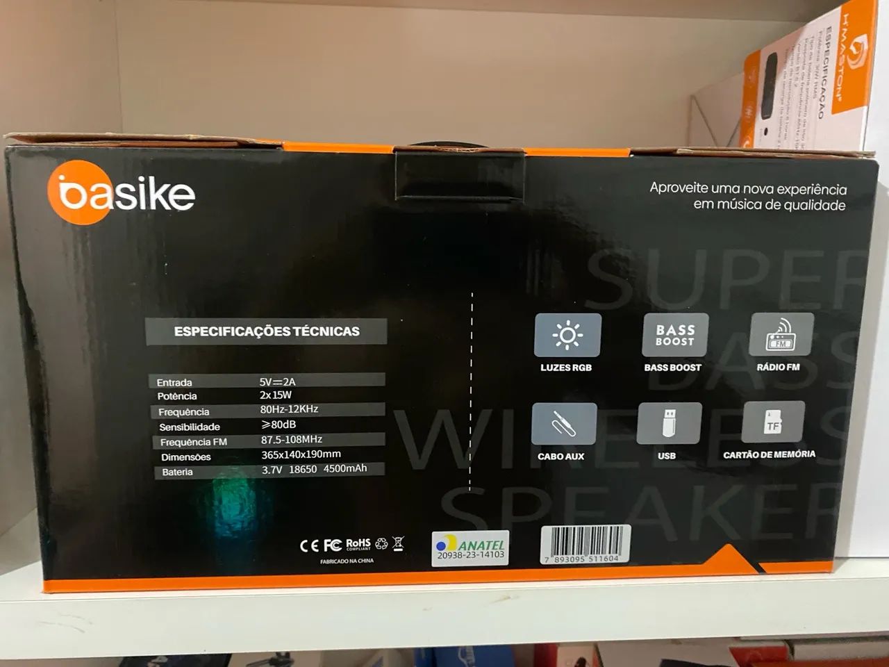 Caixa de Som BOMBOX BASIKE  - Foto 2