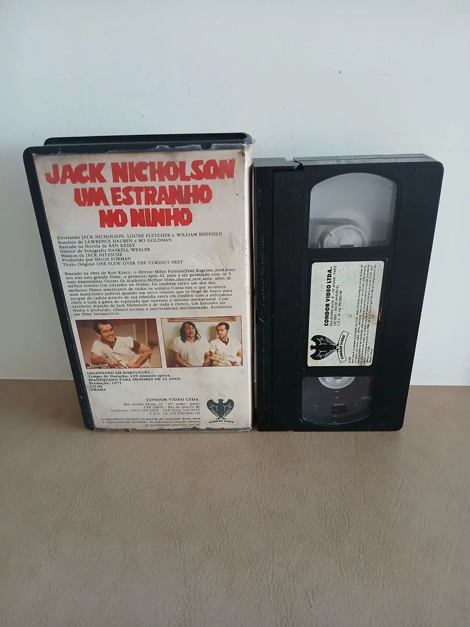 Fita VHS Um Estranho no Ninho  - Jack Nicholson - Foto 2