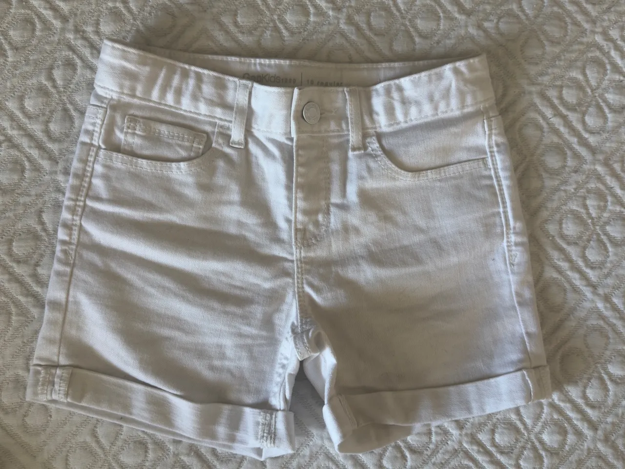 Short Jeans Branco Infantil - Gap