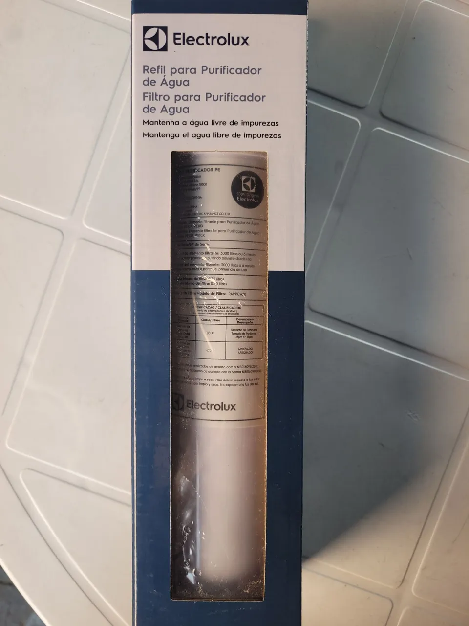 Refil Filtro de Água Purificador Electrolux