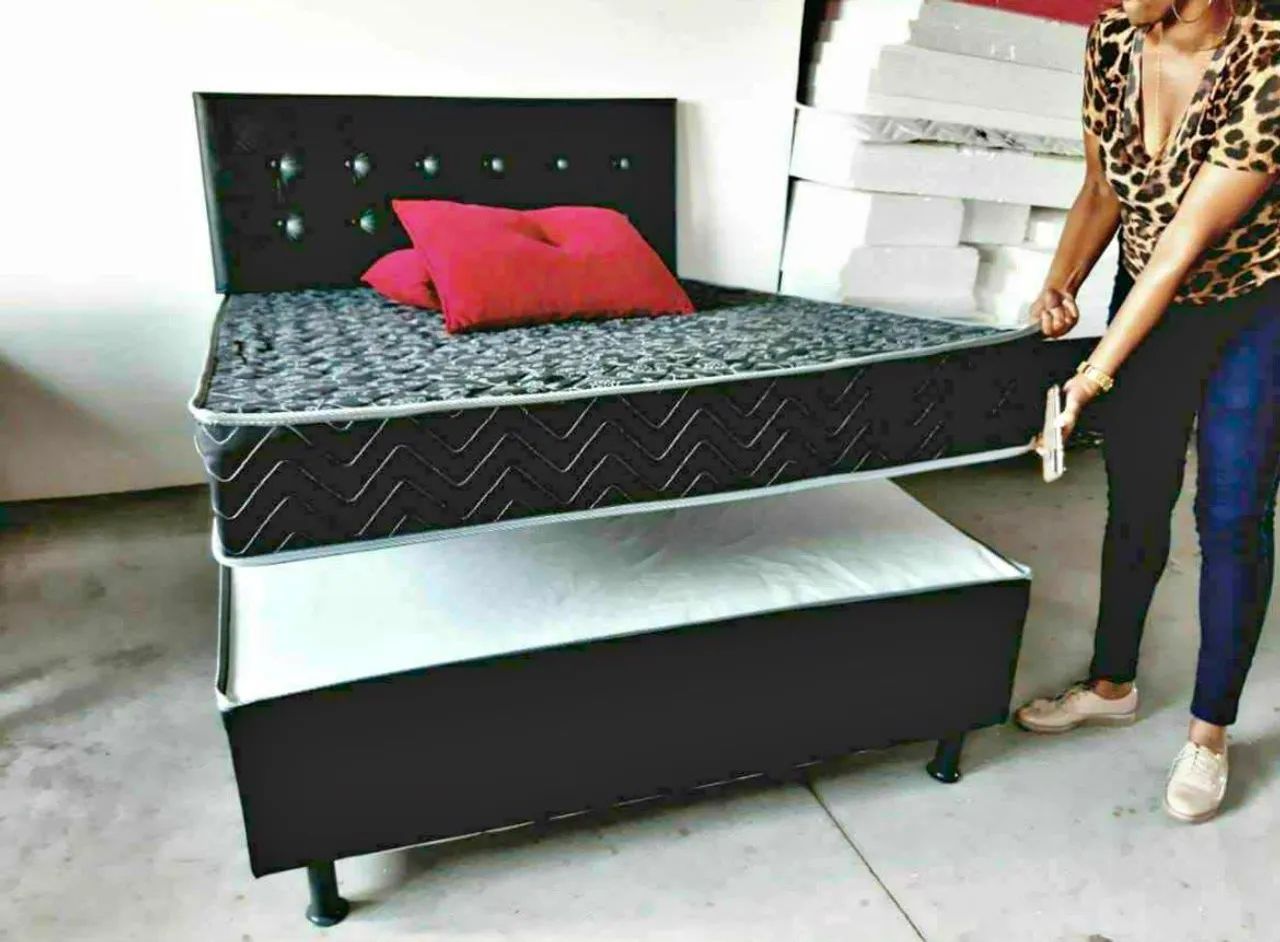 Base box casal mais colchão casal 10cm - Foto 2