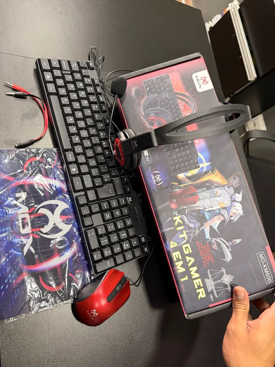 Teclado + mouse + fone + tapete  - Foto 3
