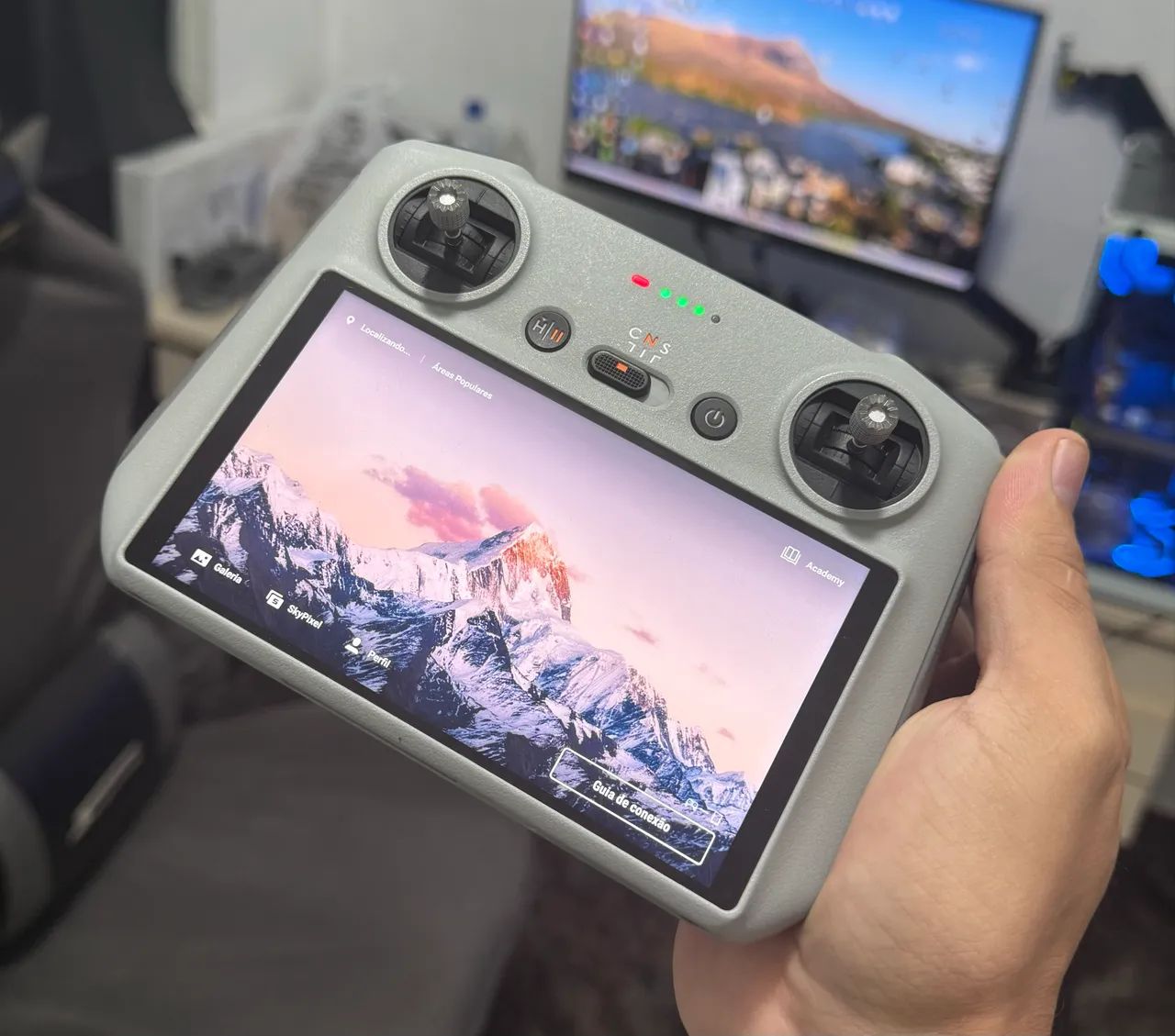 Controle com tela dji Rc 1 compatível com vários Drones - Foto 2