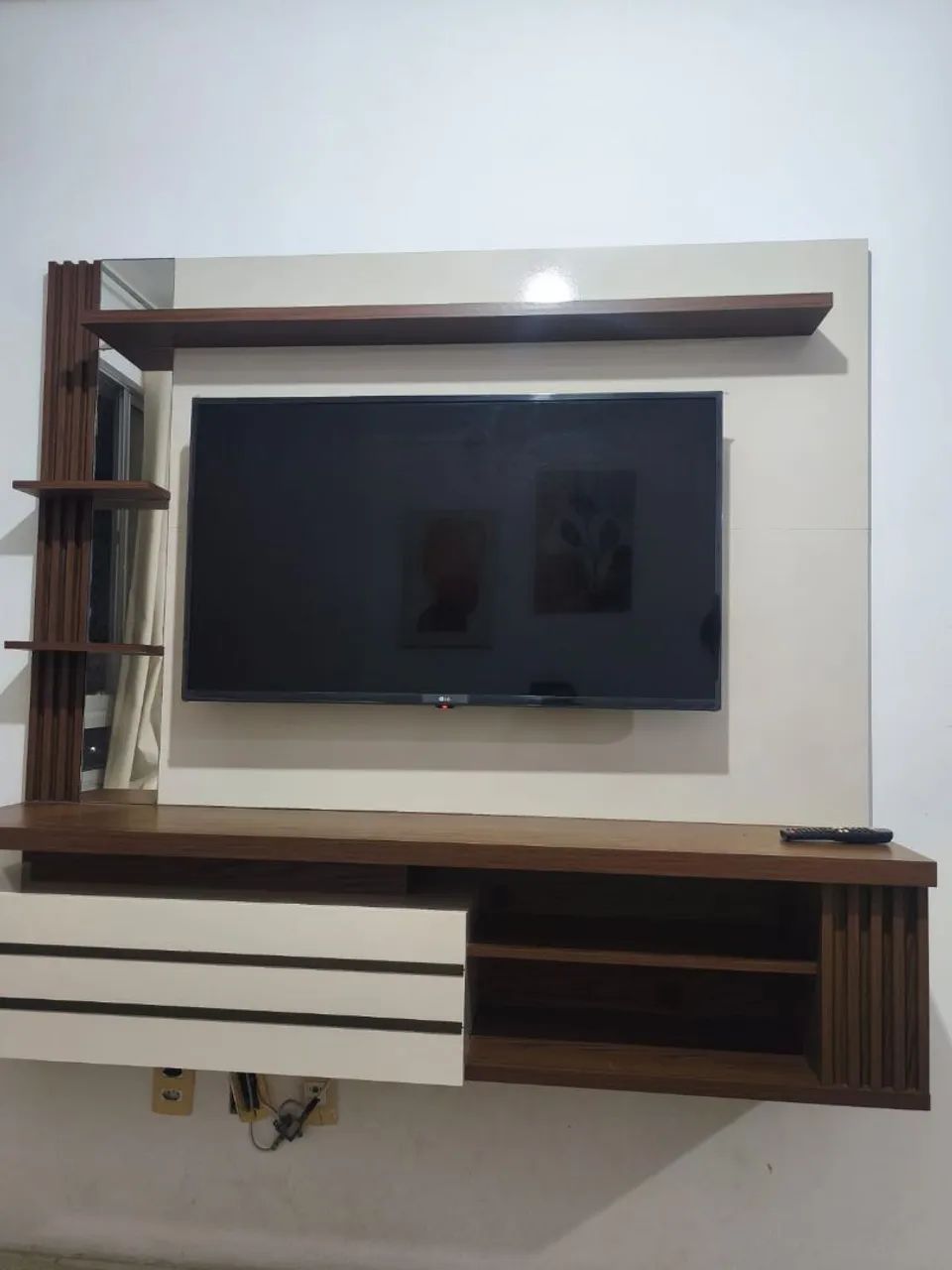 Rack com painel suspenso p/ tv até 55 polegadas  - Foto 3