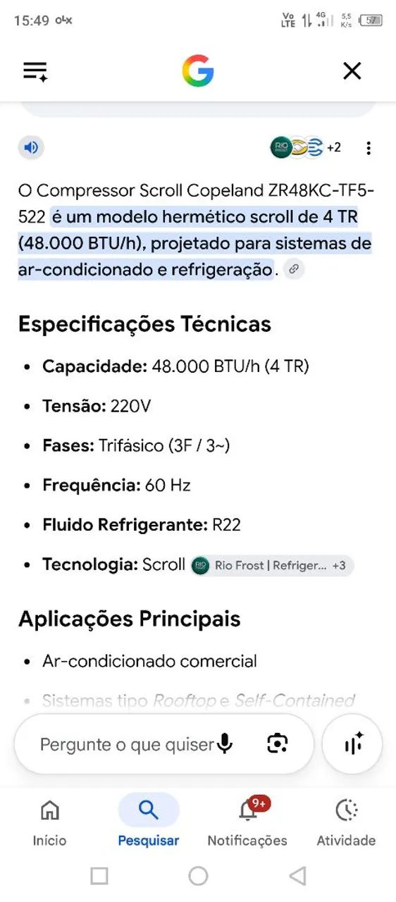 Vendo compressor de ar condicionado  - Foto 3