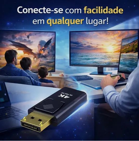 Adaptador Conversor Displayport Para Hdmi 4k 60ghz  - Foto 3