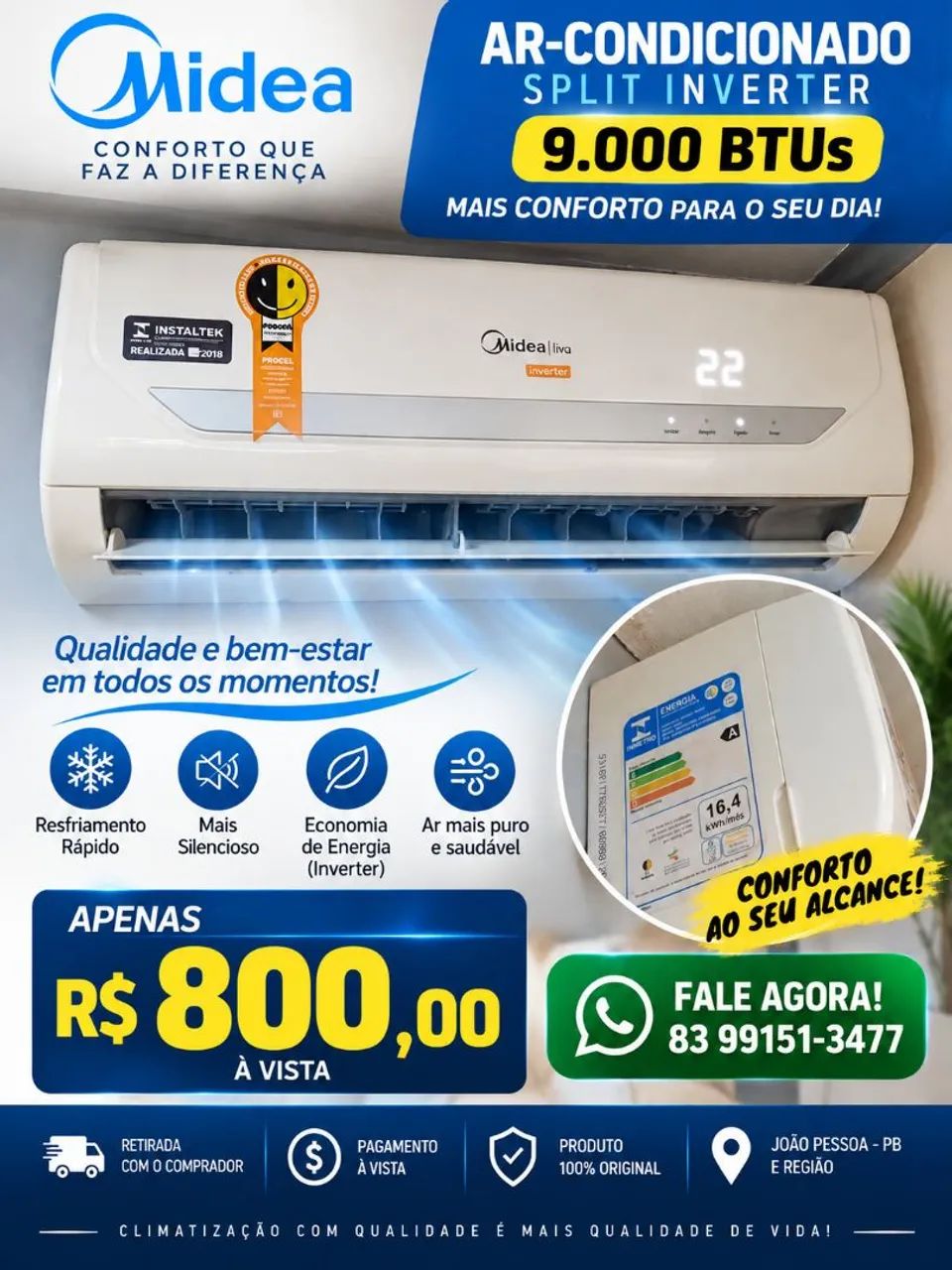 Ar condicionado Inverter 