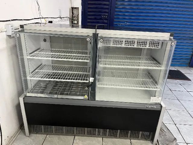 Vitrine quente/fria gelopar
