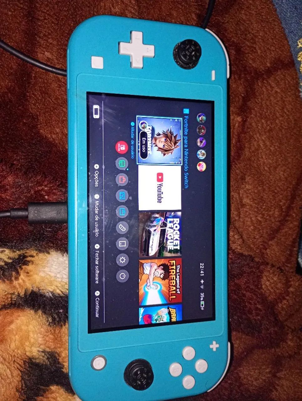 Nintendo switch lite 128gb, formatado,