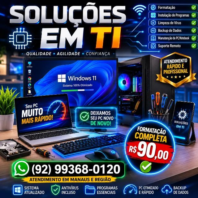 Suporte em Informática|  Upgrade | Instalação de Programas, Redes, Configuração.. - Foto 2