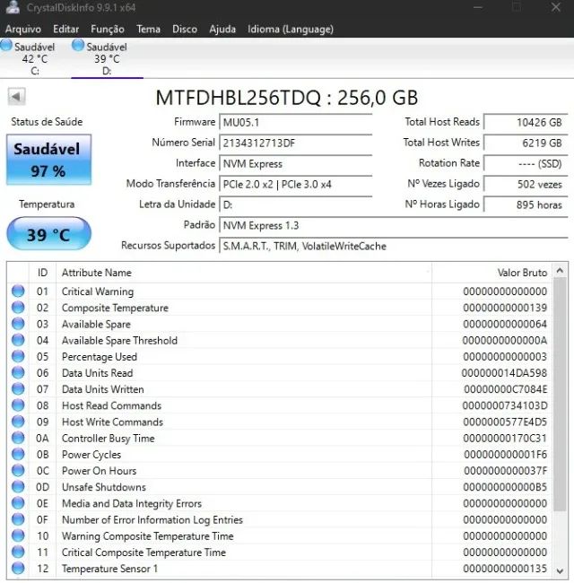 SSD NVME 256GB - Foto 2
