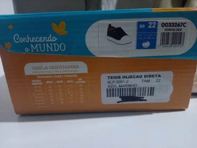 tênis novo infantil pimpolho azul marinho  - Foto 3