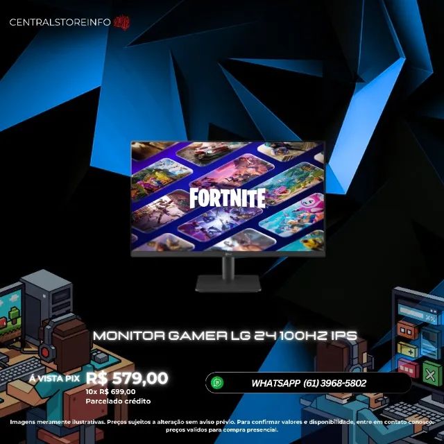 MONITOR GAMER LG 24 100HZ IPS