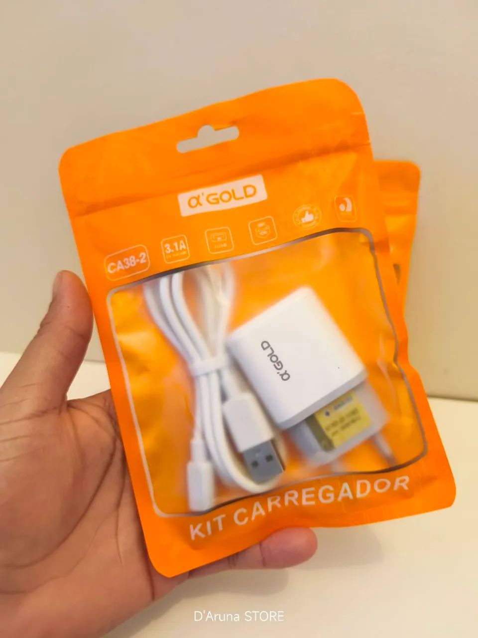 Kit carregador IOS iPhone Lightning  - Foto 3