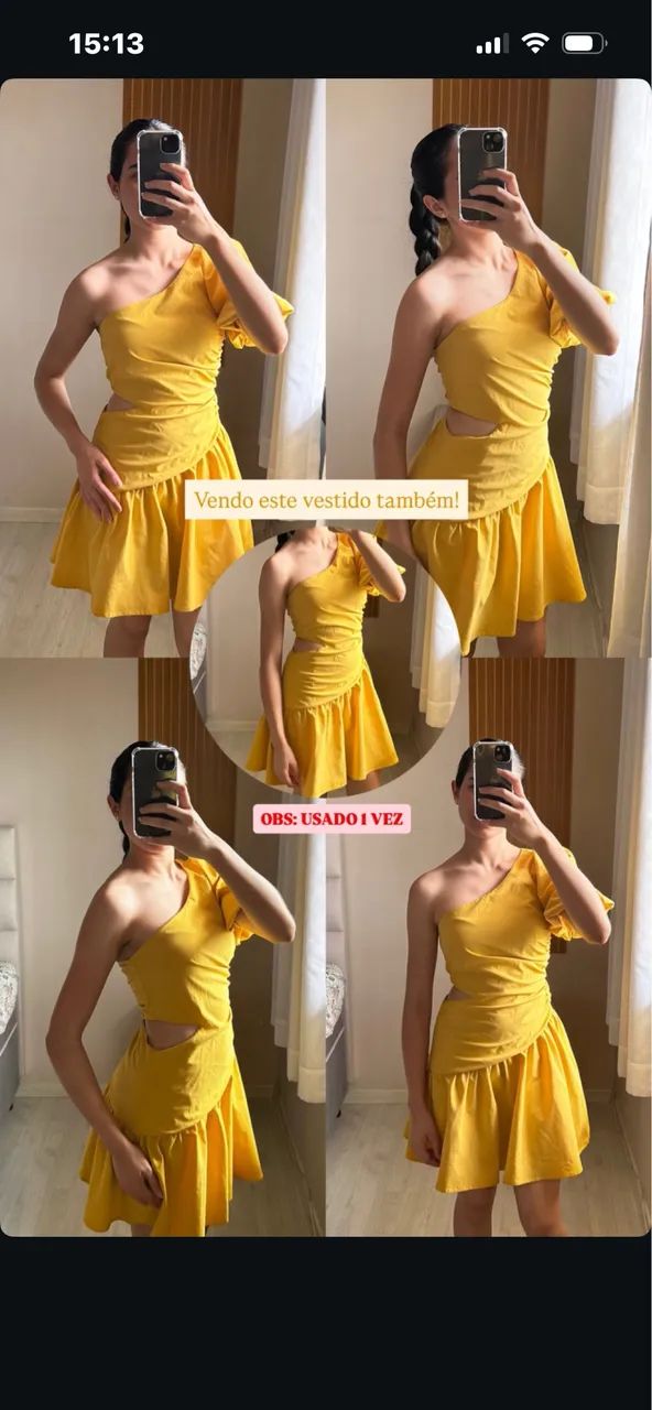 Vendo vestido usado uma vez!