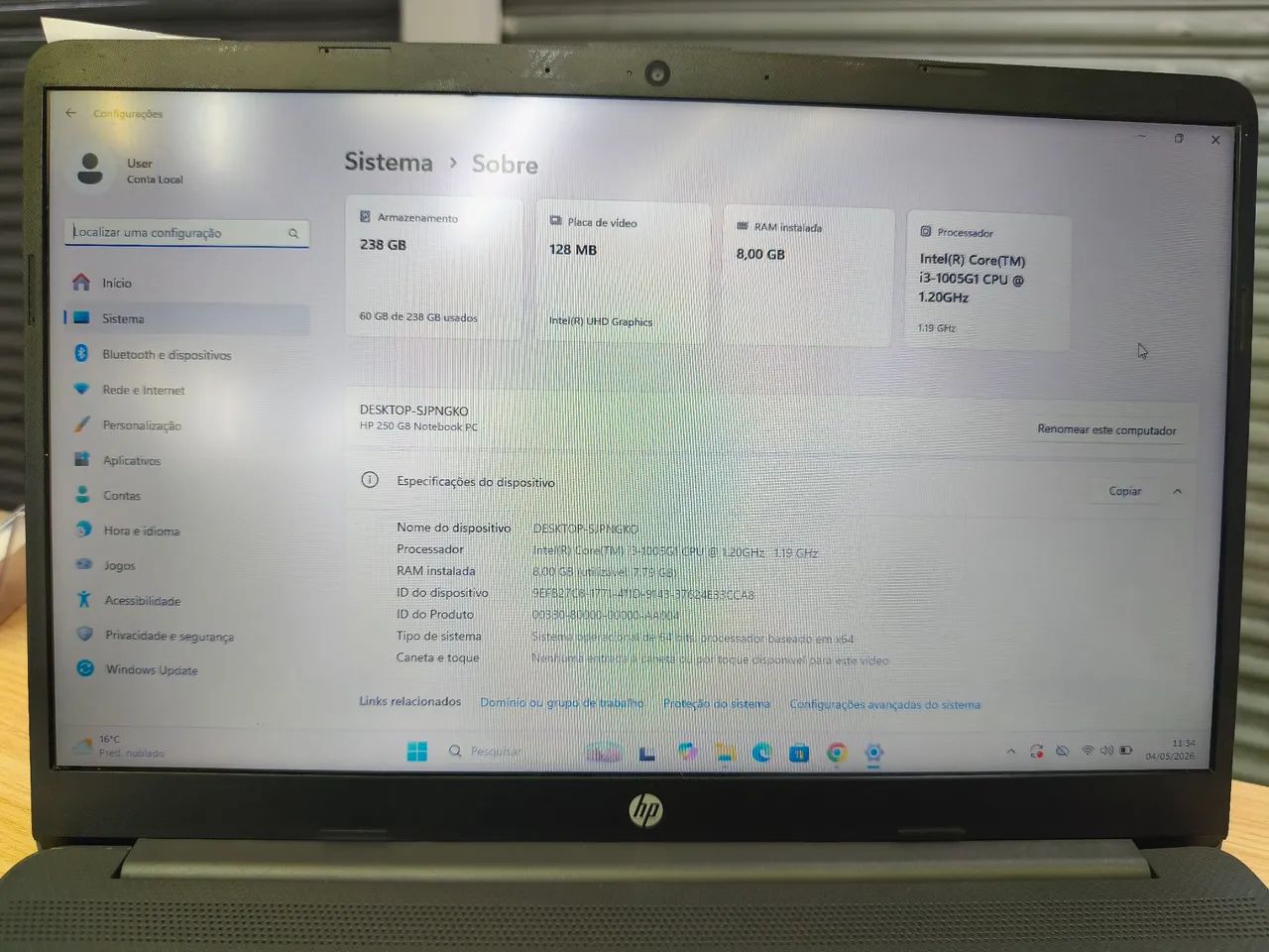 Notebook HP 250G-i3-10gen - Foto 2