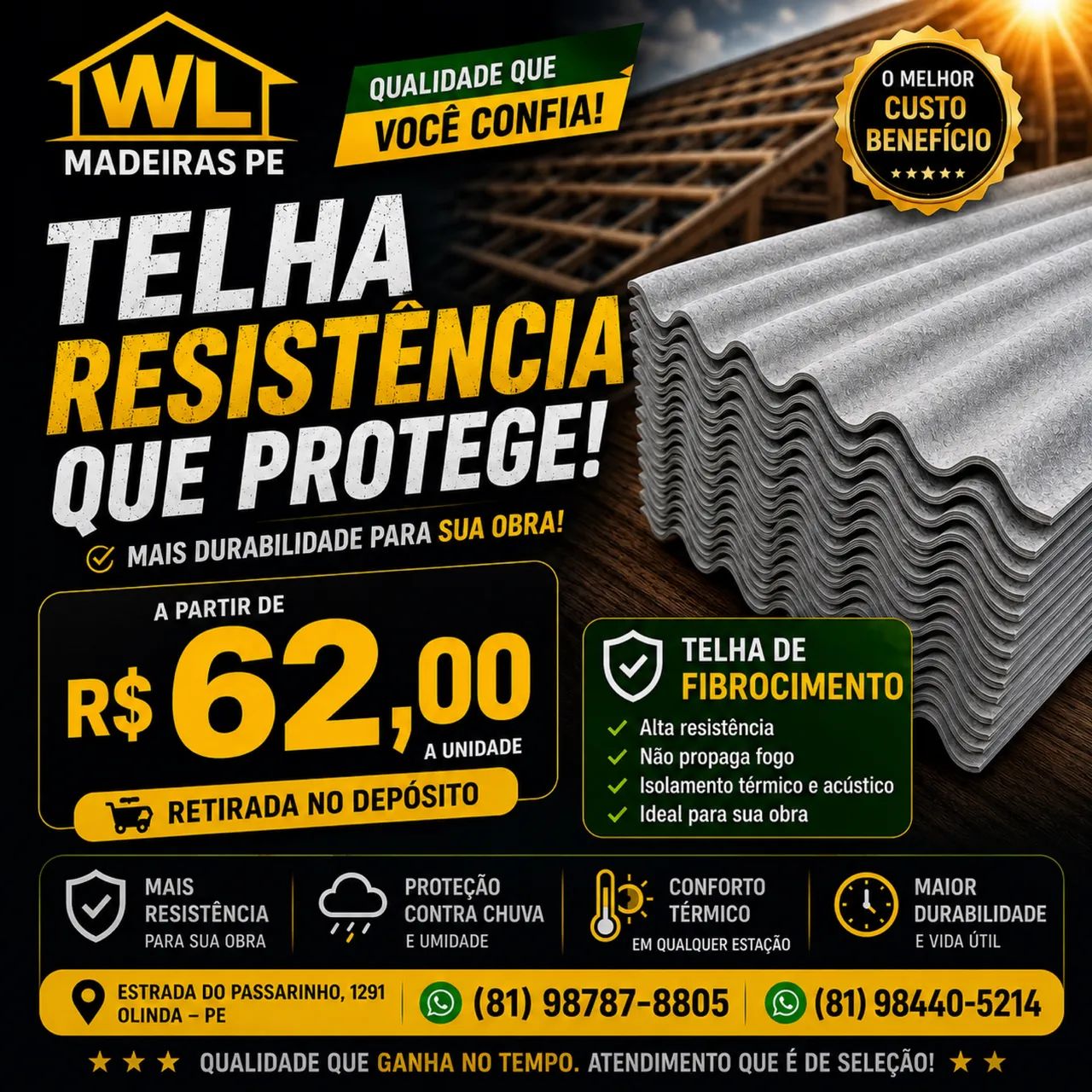 Telha 2.44x1.10 5mm