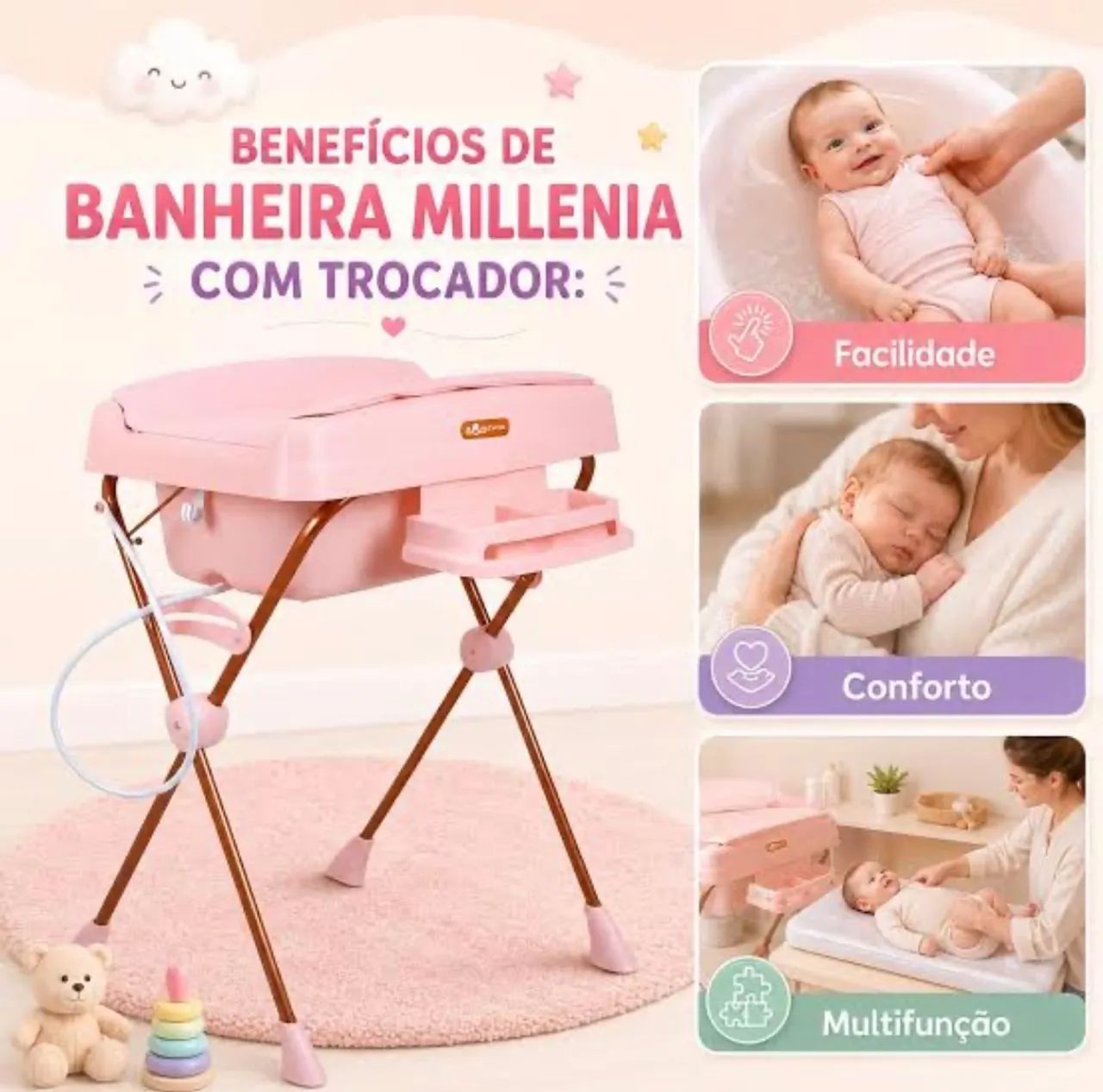 Banheira de bebê Burigotto - Foto 4