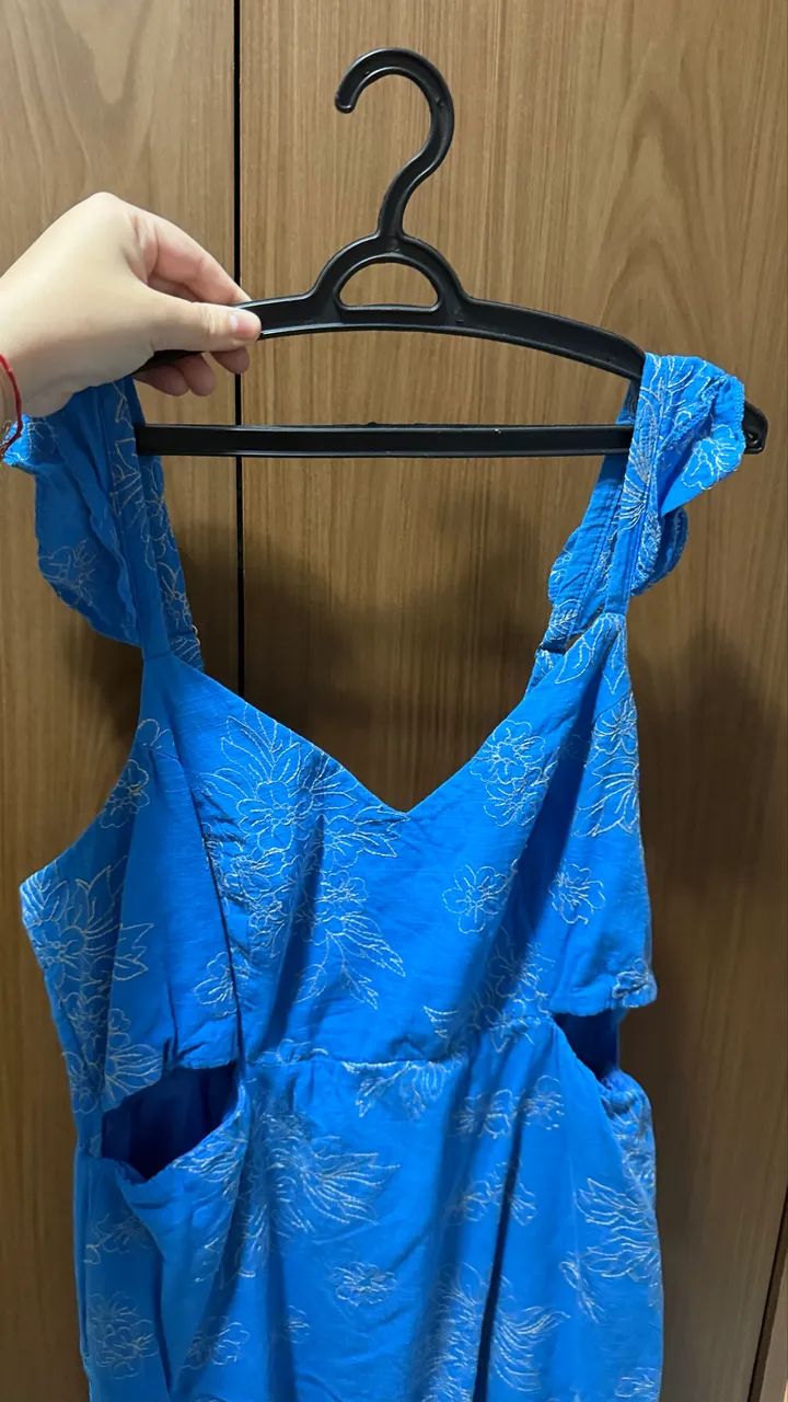 Vestido azul bordado  - Foto 2