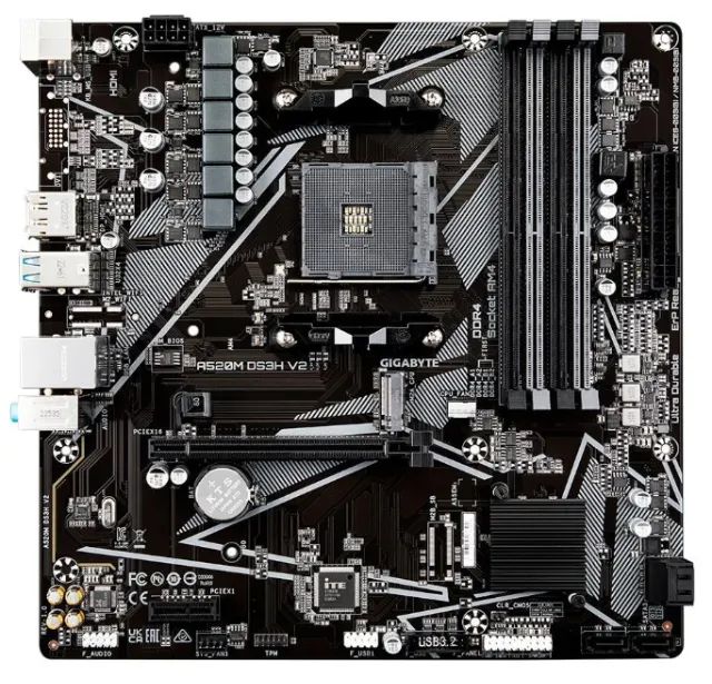 Placa-Mãe Gigabyte A520M DS3H V2 - Foto 2